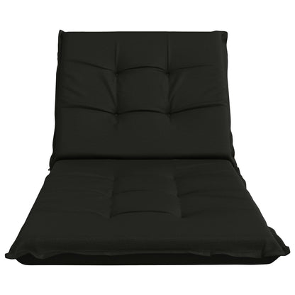 vidaXL Sunlounger Cushion GEMERT 100% Polyester Black 190 x 90 x 9 cm