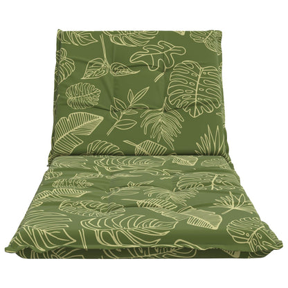 vidaXL Sunlounger Cushion GEMERT 100% Polyester Leaf Design