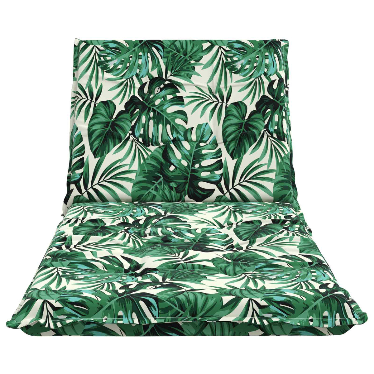 vidaXL Sunlounger Cushion GEMERT 100% Polyester Leaf Pattern