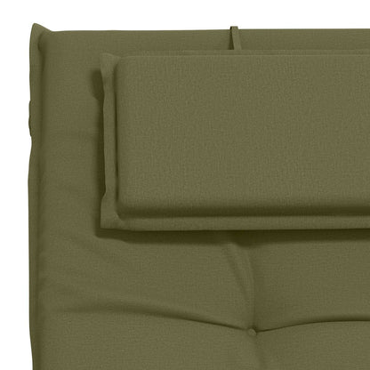 vidaXL Sunlounger Cushion GEMERT 100% Polyester Olive Green
