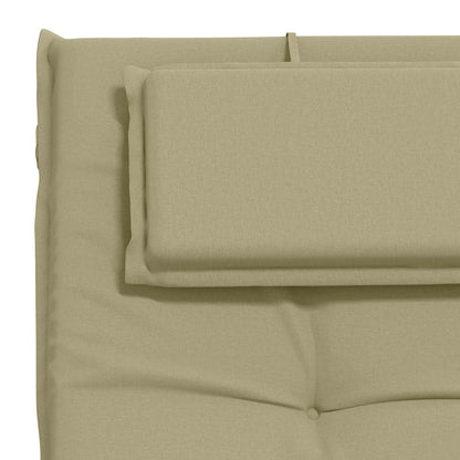vidaXL Sunlounger Cushion GEMERT 100% Polyester Light Green
