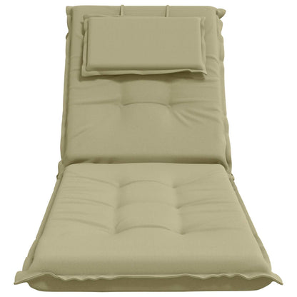 vidaXL Sunlounger Cushion GEMERT 100% Polyester Light Green