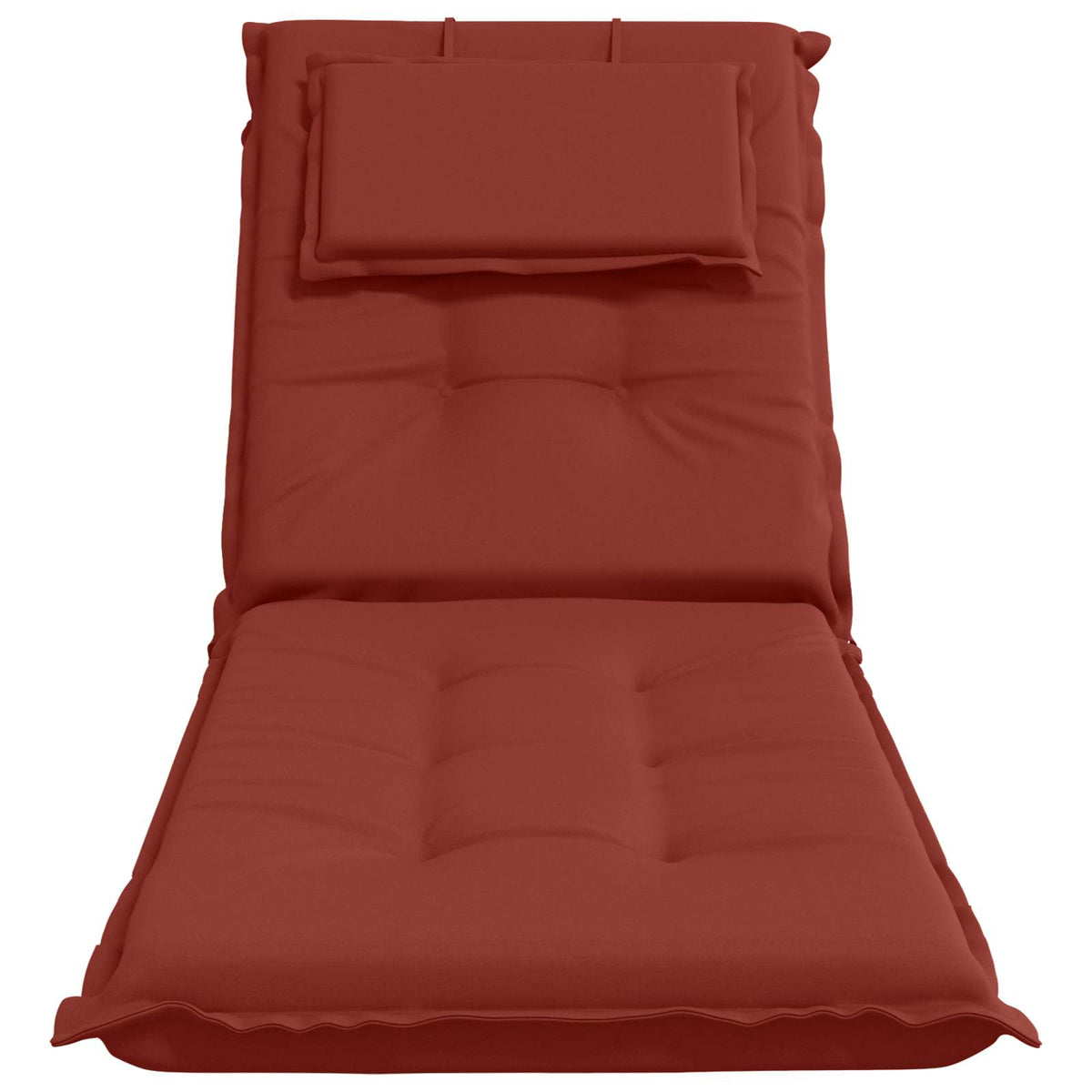 vidaXL Sunlounger Cushion GEMERT 100% Polyester Red 190 x 50 x 9 cm