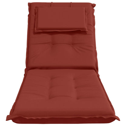 vidaXL Sunlounger Cushion GEMERT 100% Polyester Red 190 x 50 x 9 cm