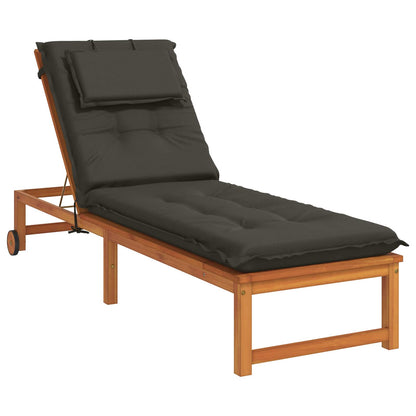 vidaXL Sunlounger Cushion GEMERT 100% Polyester Anthracite