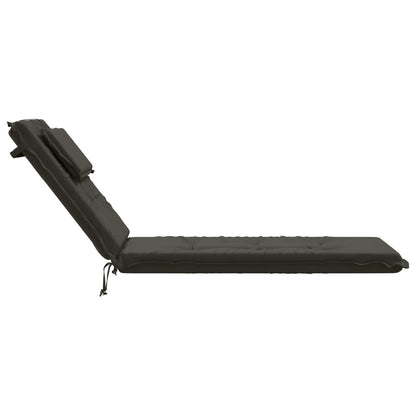 vidaXL Sunlounger Cushion GEMERT 100% Polyester Anthracite