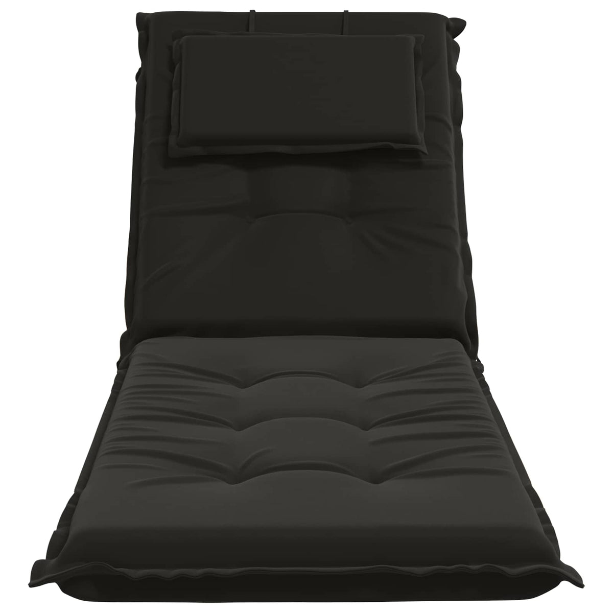 vidaXL Sunlounger Cushion GEMERT 100% Polyester Black 190 x 50 x 9 cm