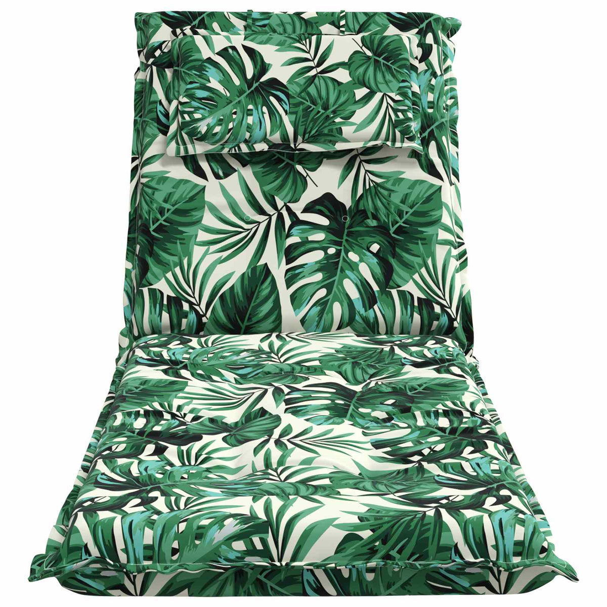 vidaXL Sunlounger Cushion GEMERT 100% Polyester Leaf Pattern