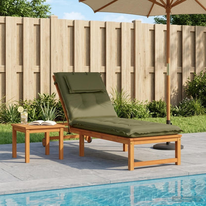 vidaXL Sunlounger Cushion GEMERT 100% Polyester Olive Green