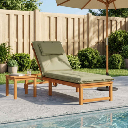 vidaXL Sunlounger Cushion GEMERT 100% Polyester Light Green