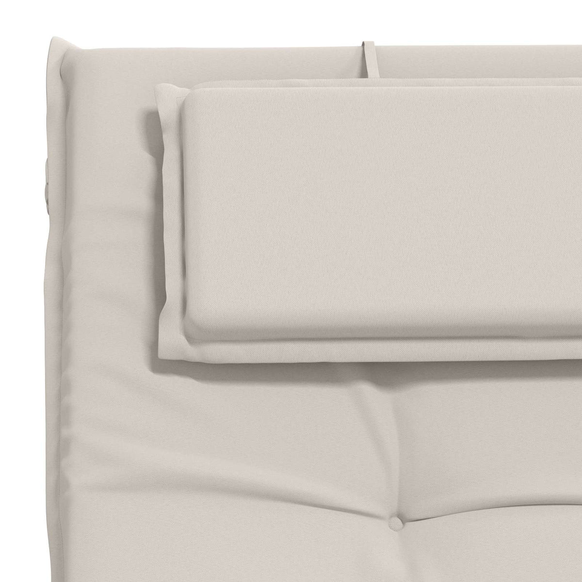 vidaXL Sunlounger Cushion GEMERT 100% Polyester White 190 x 60 x 9 cm