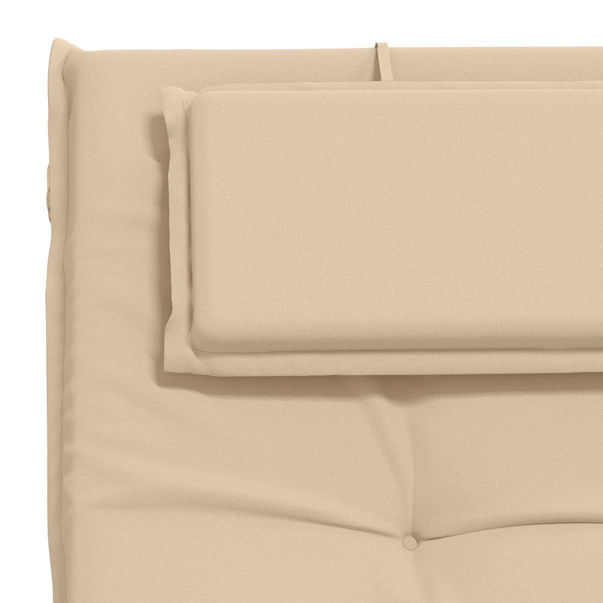 vidaXL Sunlounger Cushion GEMERT 100% Polyester Cream 190 x 60 x 9 cm