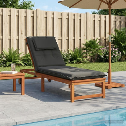 vidaXL Sunlounger Cushion GEMERT 100% Polyester Anthracite