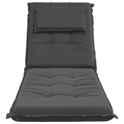 vidaXL Sunlounger Cushion GEMERT 100% Polyester Anthracite