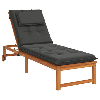 vidaXL Sunlounger Cushion GEMERT 100% Polyester Anthracite