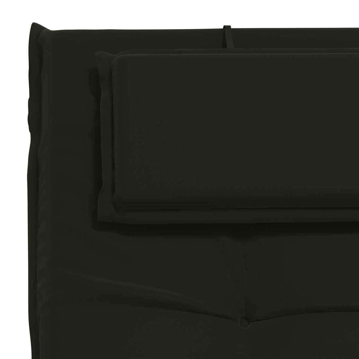 vidaXL Sunlounger Cushion GEMERT 100% Polyester Black 190 x 60 x 9 cm