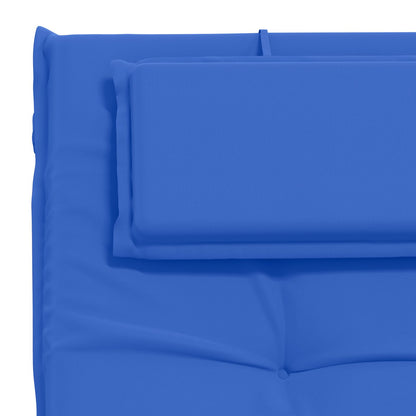 vidaXL Sunlounger Cushion GEMERT 100% Polyester Royal Blue