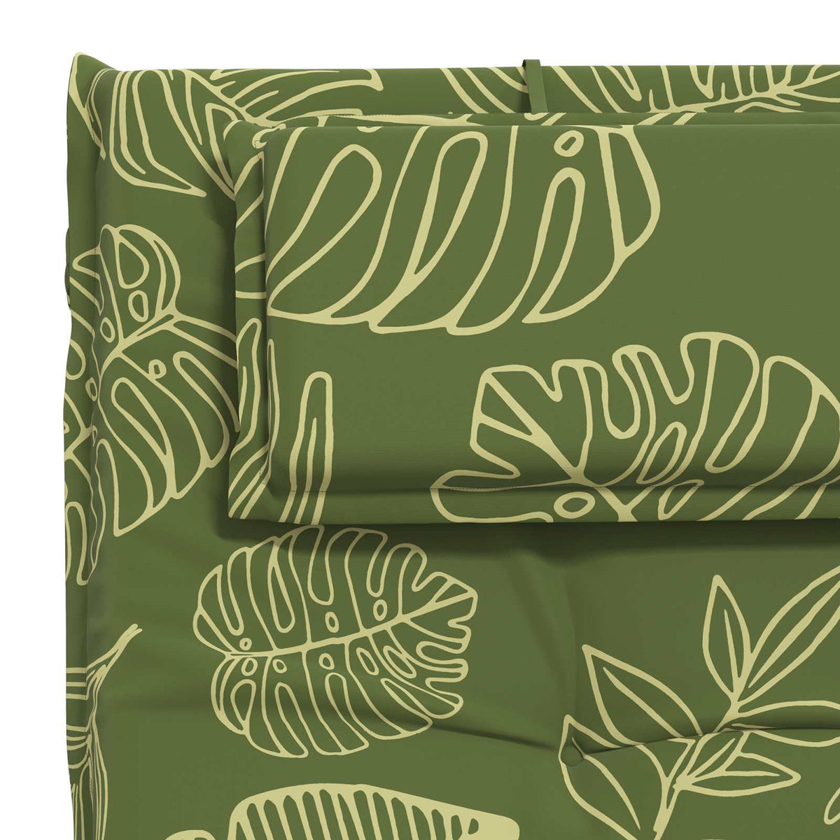 vidaXL Sunlounger Cushion GEMERT 100% Polyester Leaf Design