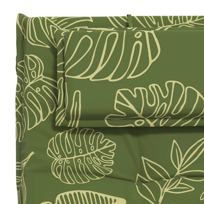 vidaXL Sunlounger Cushion GEMERT 100% Polyester Leaf Design