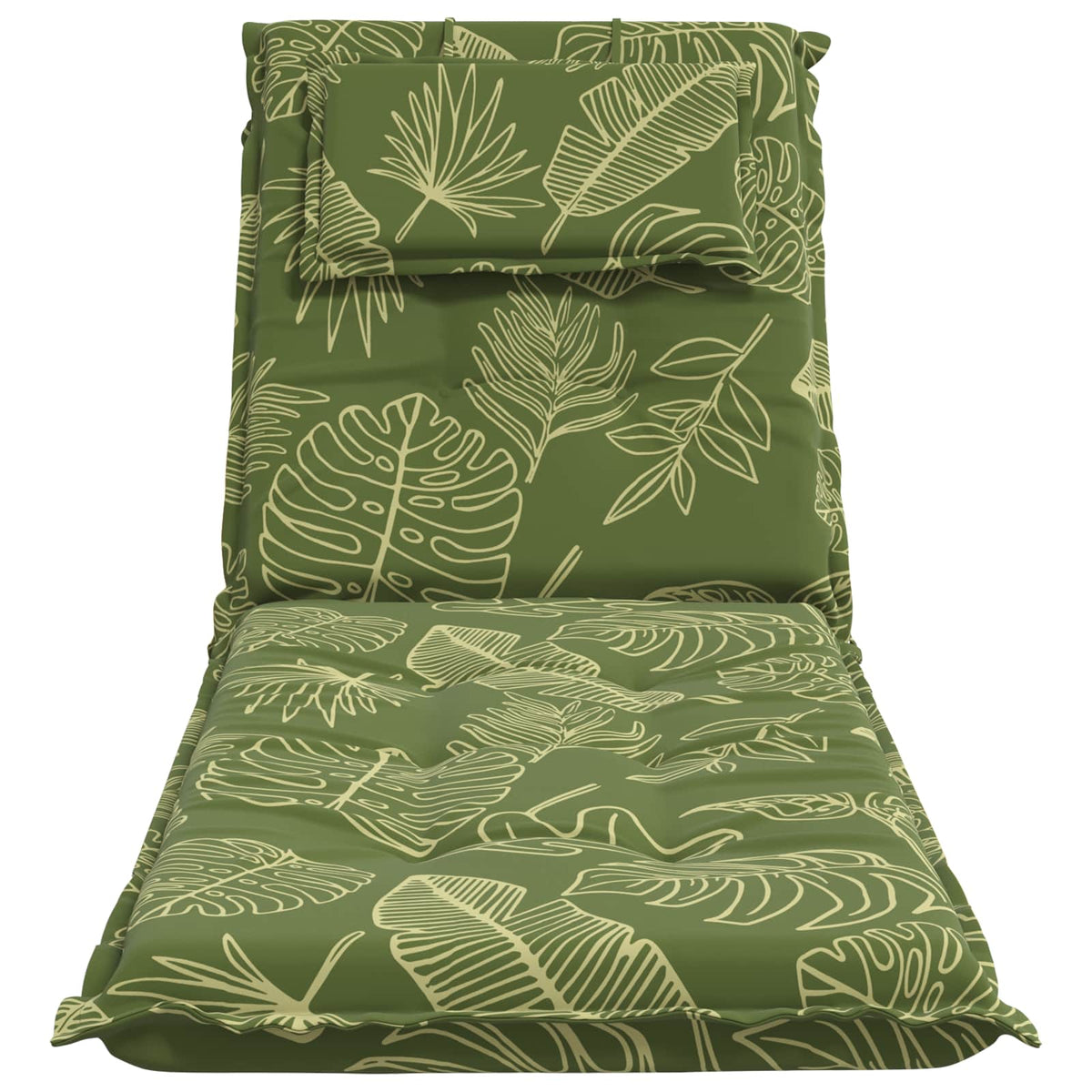 vidaXL Sunlounger Cushion GEMERT 100% Polyester Leaf Design