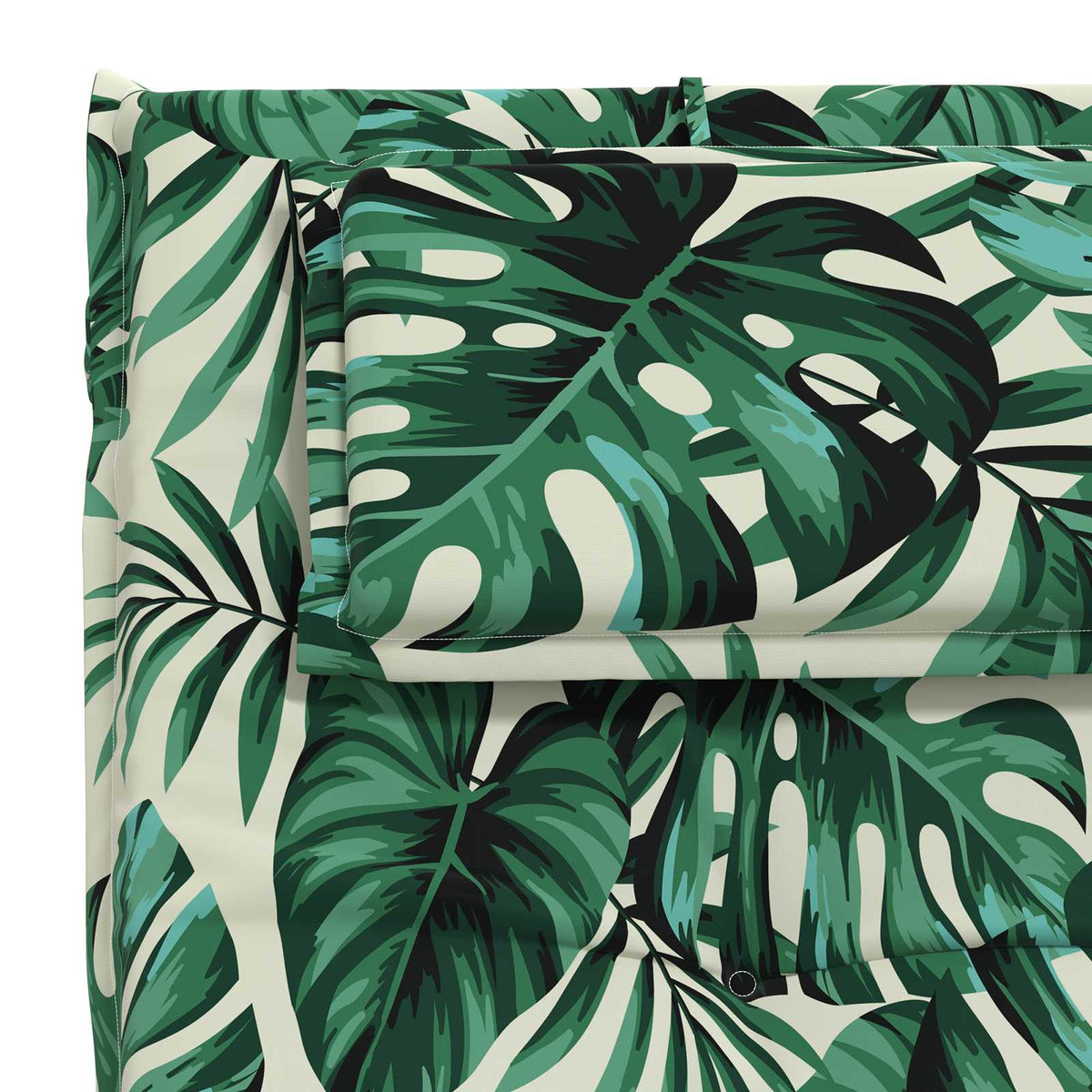 vidaXL Sunlounger Cushion GEMERT 100% Polyester Leaf Pattern