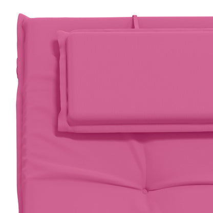 vidaXL Sunlounger Cushion GEMERT 100% Polyester Pink 190 x 60 x 9 cm