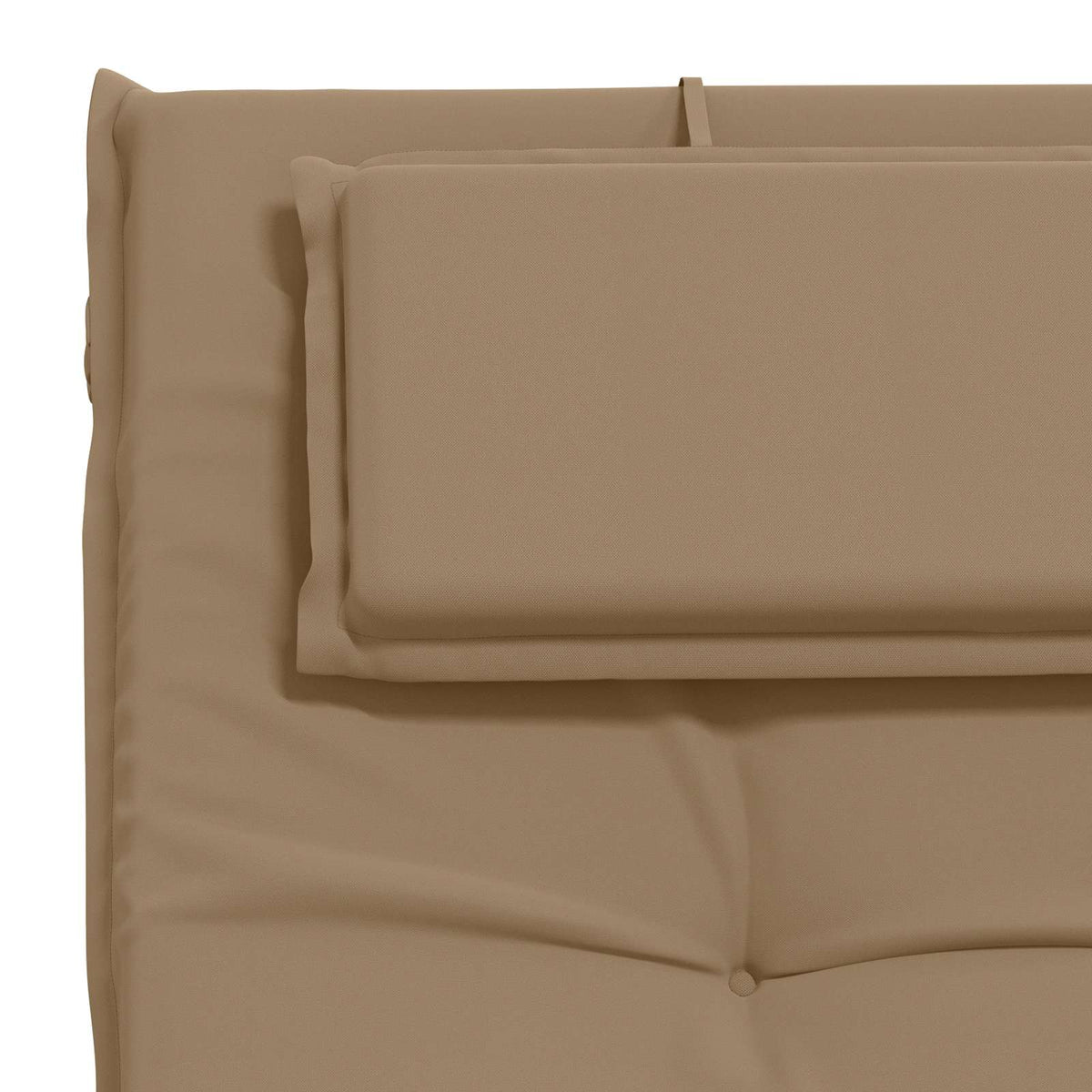 vidaXL Sunlounger Cushion GEMERT 100% Polyester Taupe 190 x 60 x 9 cm