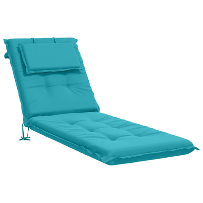 vidaXL Sunlounger Cushion GEMERT 100% Polyester Turquoise