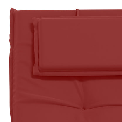vidaXL Sunlounger Cushion GEMERT 100% Polyester Wine Red