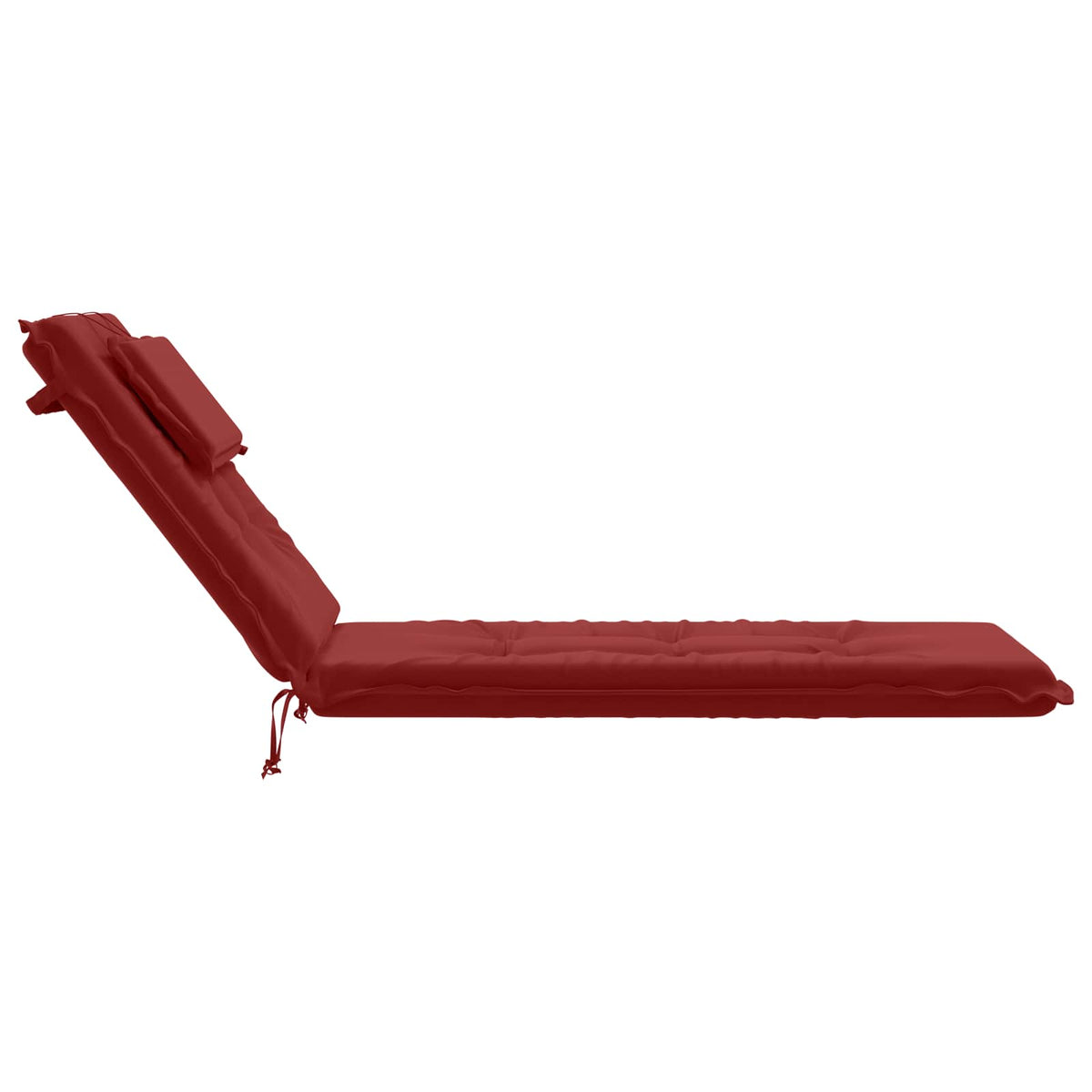 vidaXL Sunlounger Cushion GEMERT 100% Polyester Wine Red