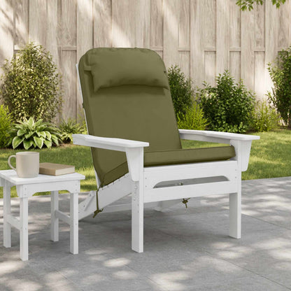 vidaXL Sun Lounger Cushion 100% Polyester Olive Green 55 x 124 x 5 cm