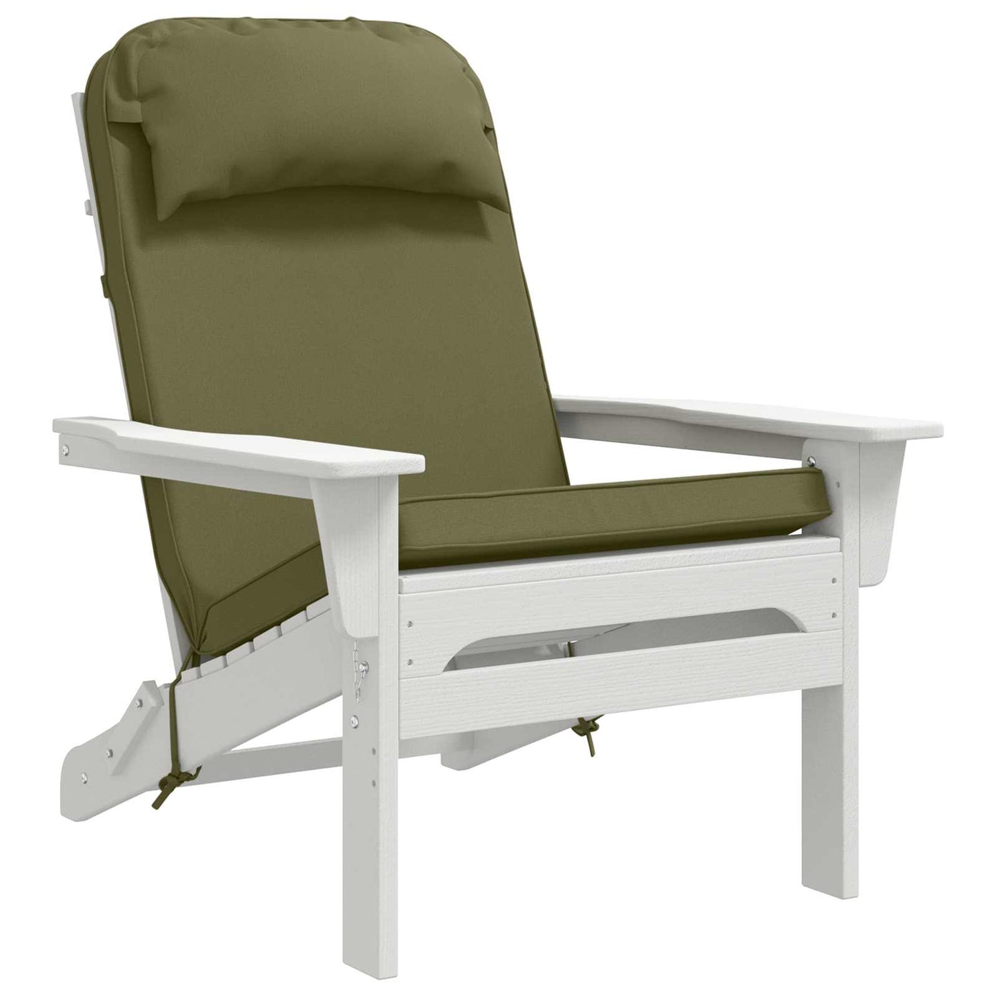 vidaXL Sun Lounger Cushion 100% Polyester Olive Green 55 x 124 x 5 cm