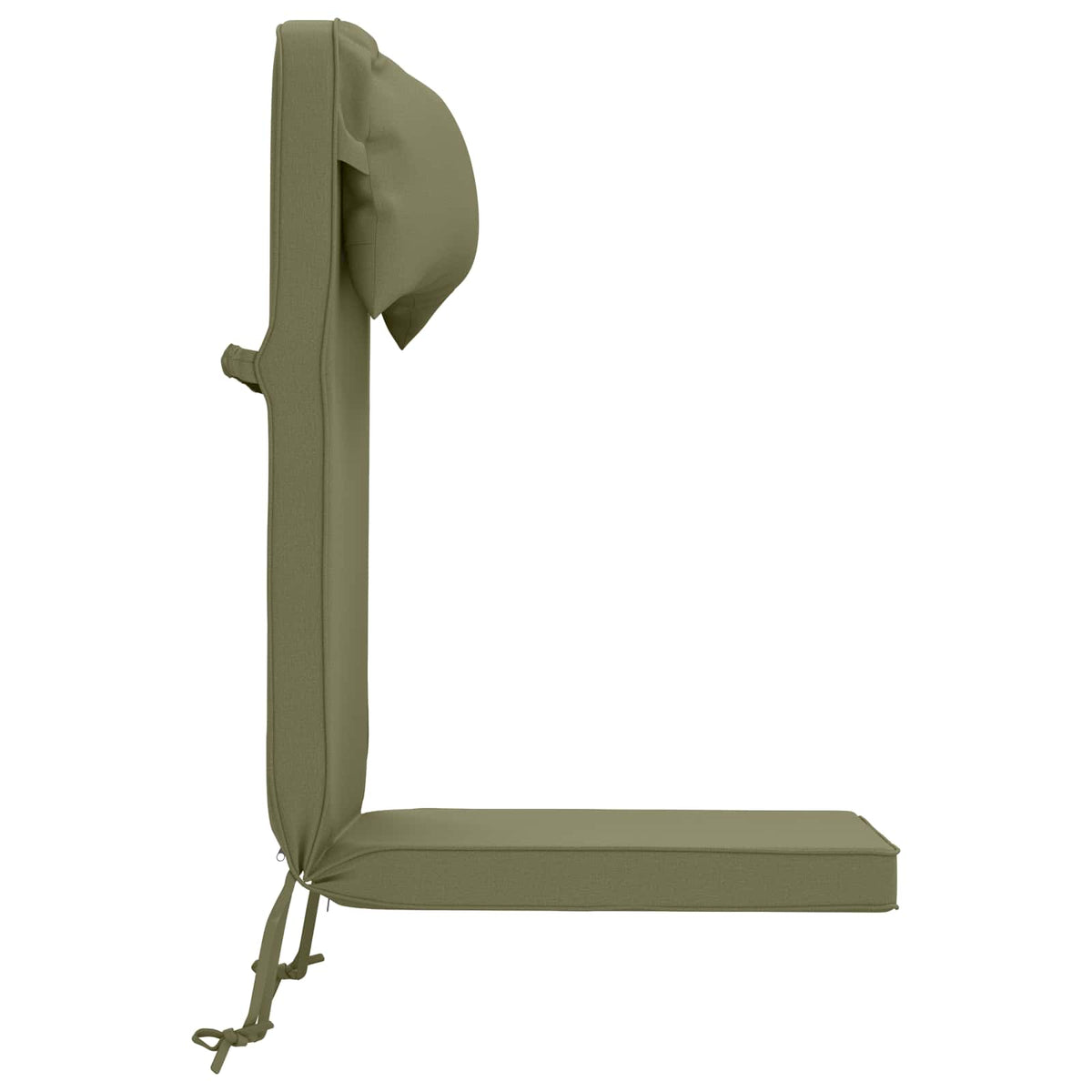 vidaXL Sun Lounger Cushion 100% Polyester Olive Green 55 x 124 x 5 cm
