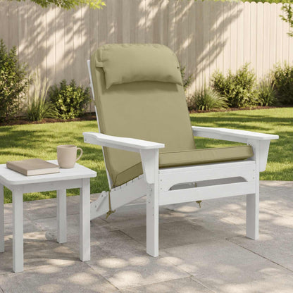 vidaXL Sun Lounger Cushion 100% Polyester Light Green 55 x 124 x 5 cm