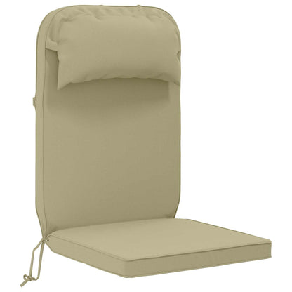 vidaXL Sun Lounger Cushion 100% Polyester Light Green 55 x 124 x 5 cm