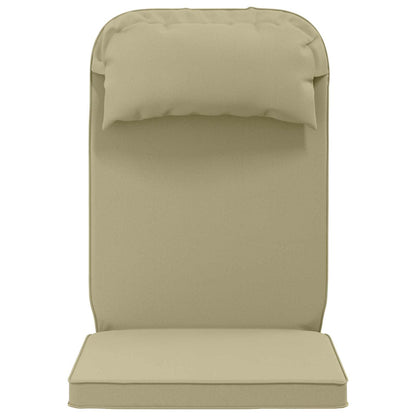 vidaXL Sun Lounger Cushion 100% Polyester Light Green 55 x 124 x 5 cm