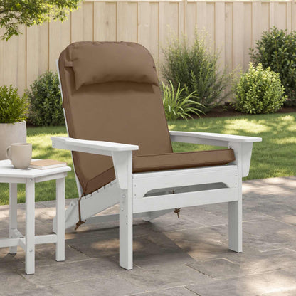 vidaXL Adirondack Chair Cushion 100% Polyester Taupe 124 x 55 x 5 cm