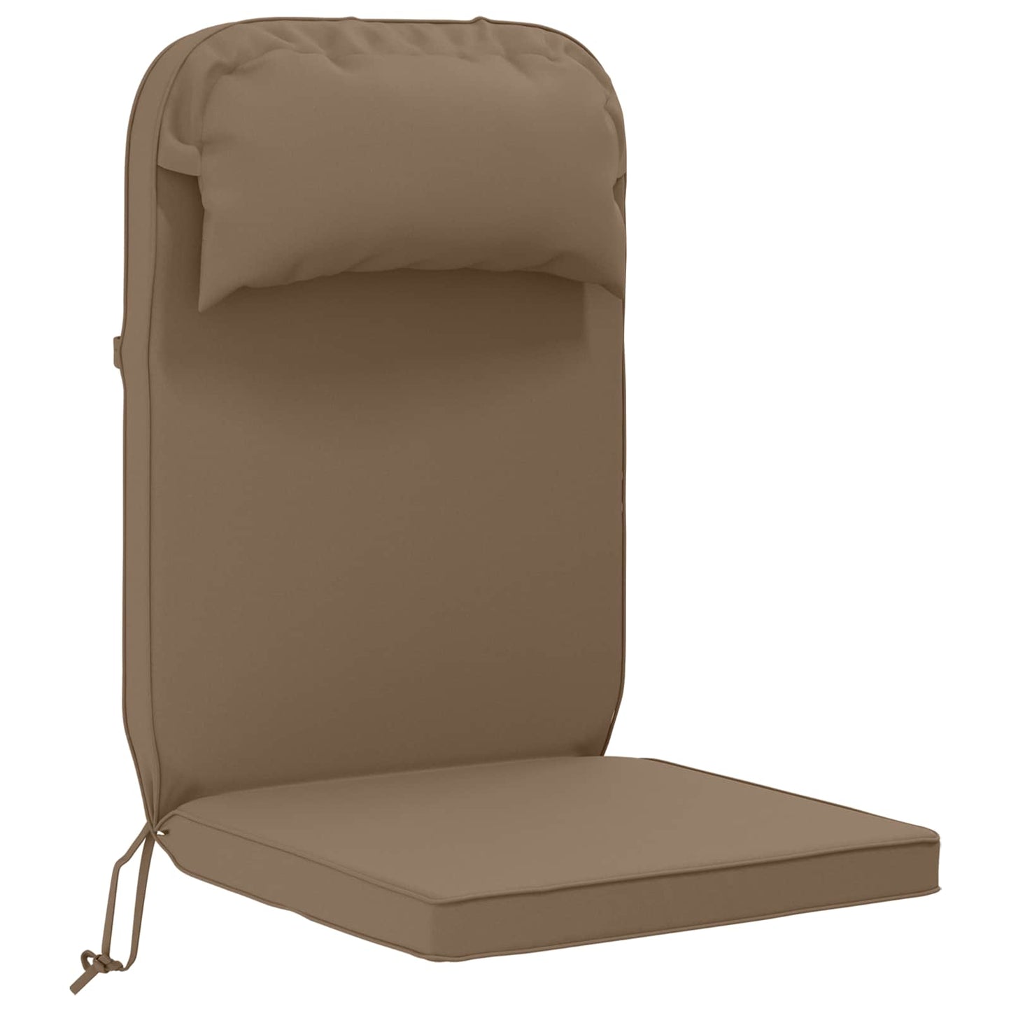 vidaXL Sun Lounger Cushion 100% Polyester Taupe 55 x 124 x 5 cm