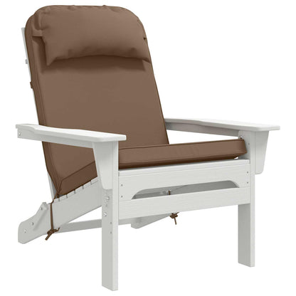 vidaXL Sun Lounger Cushion 100% Polyester Taupe 55 x 124 x 5 cm