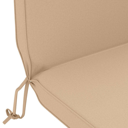 vidaXL Sun Lounger Cushion 100% Polyester Sand 55 x 124 x 5 cm
