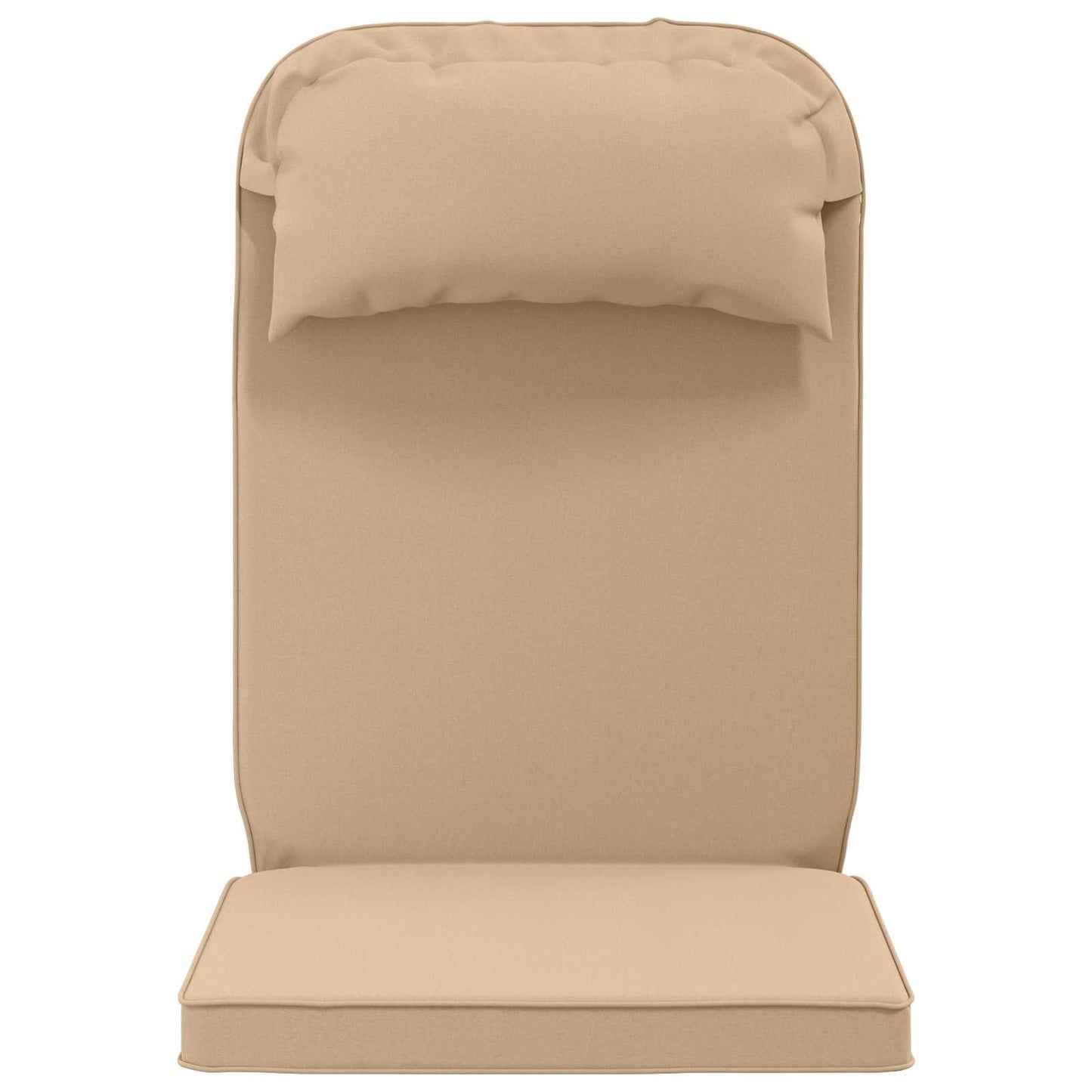 vidaXL Sun Lounger Cushion 100% Polyester Sand 55 x 124 x 5 cm