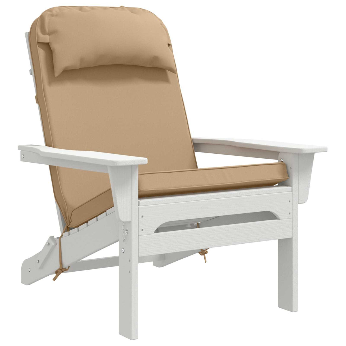 vidaXL Sun Lounger Cushion 100% Polyester Sand 55 x 124 x 5 cm