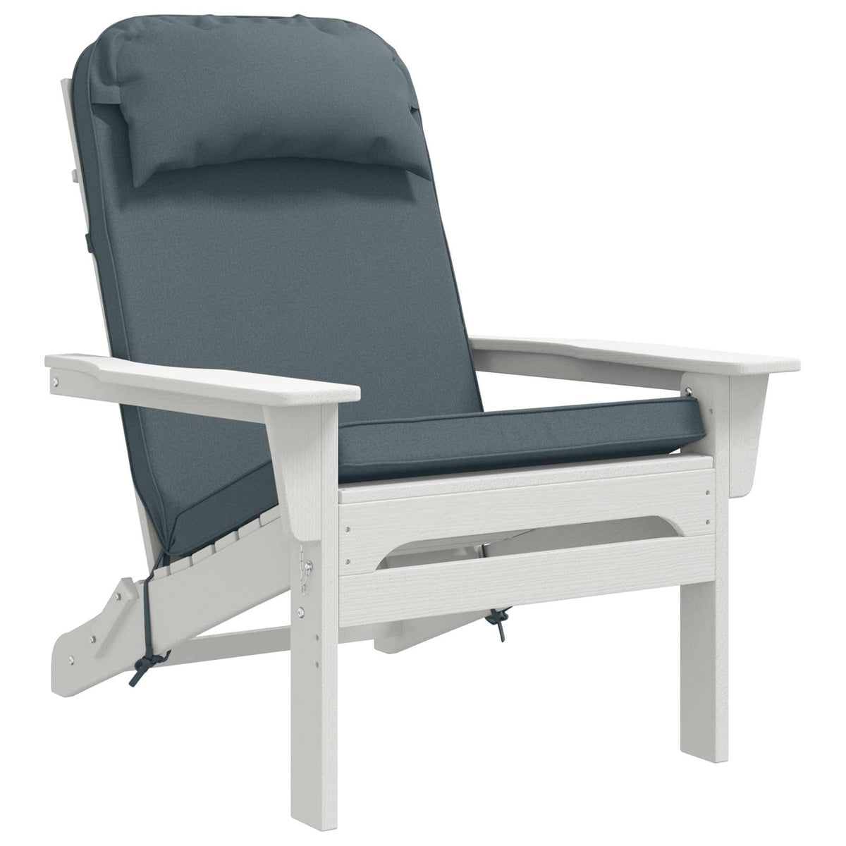 vidaXL Adirondack Chair Cushion 100% Polyester Blue 124 x 55 x 5 cm