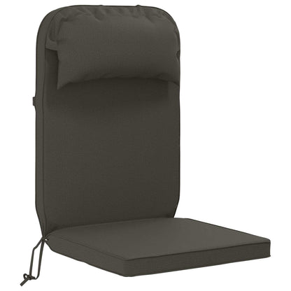 vidaXL Sun Lounger Cushion 100% Polyester Anthracite 55 x 124 x 5 cm