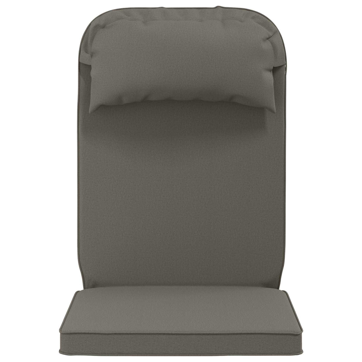 vidaXL Sun Lounger Cushion 100% Polyester Grey 55 x 124 x 5 cm
