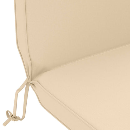 vidaXL Sun Lounger Cushion 100% Polyester Cream 55 x 124 x 5 cm