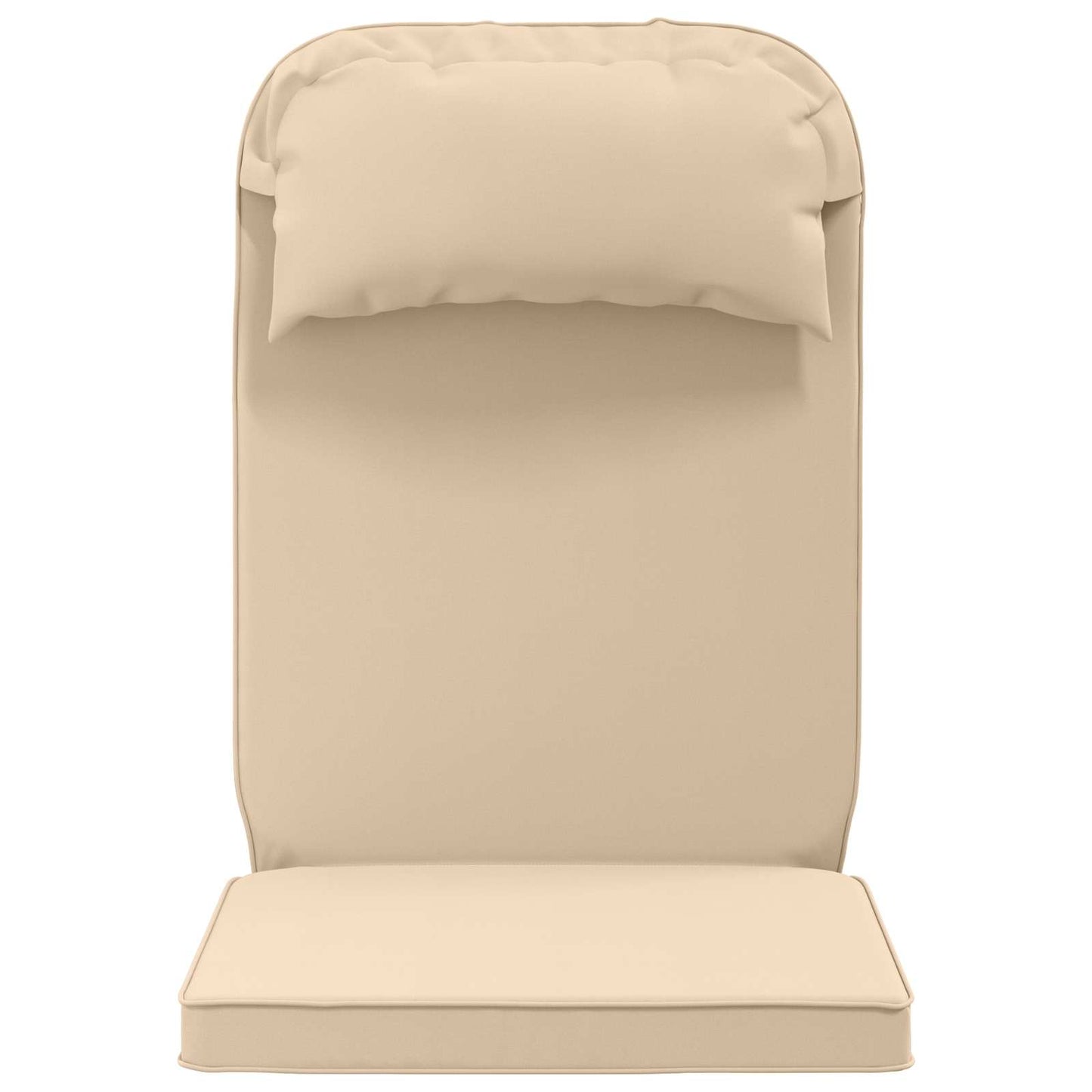 vidaXL Sun Lounger Cushion 100% Polyester Cream 55 x 124 x 5 cm
