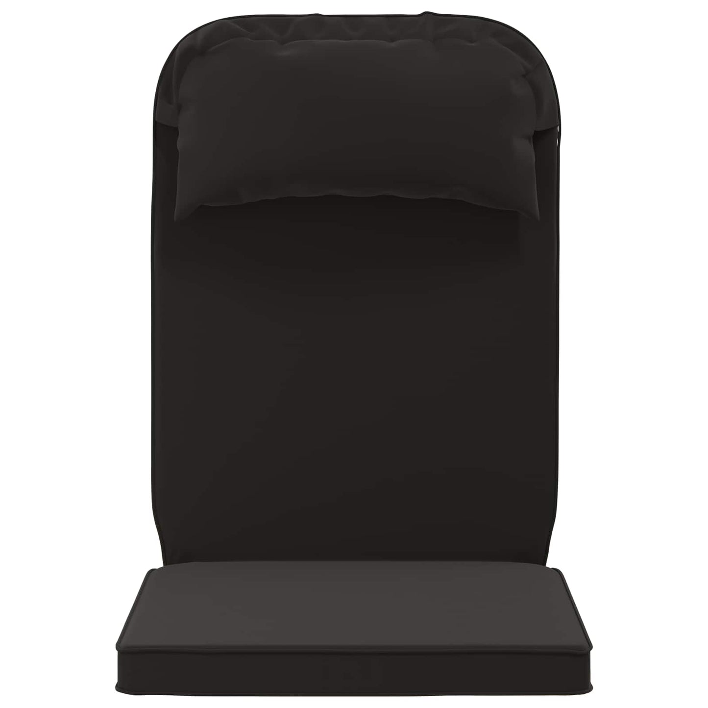 vidaXL Sun Lounger Cushion 100% Polyester Black 55 x 124 x 5 cm