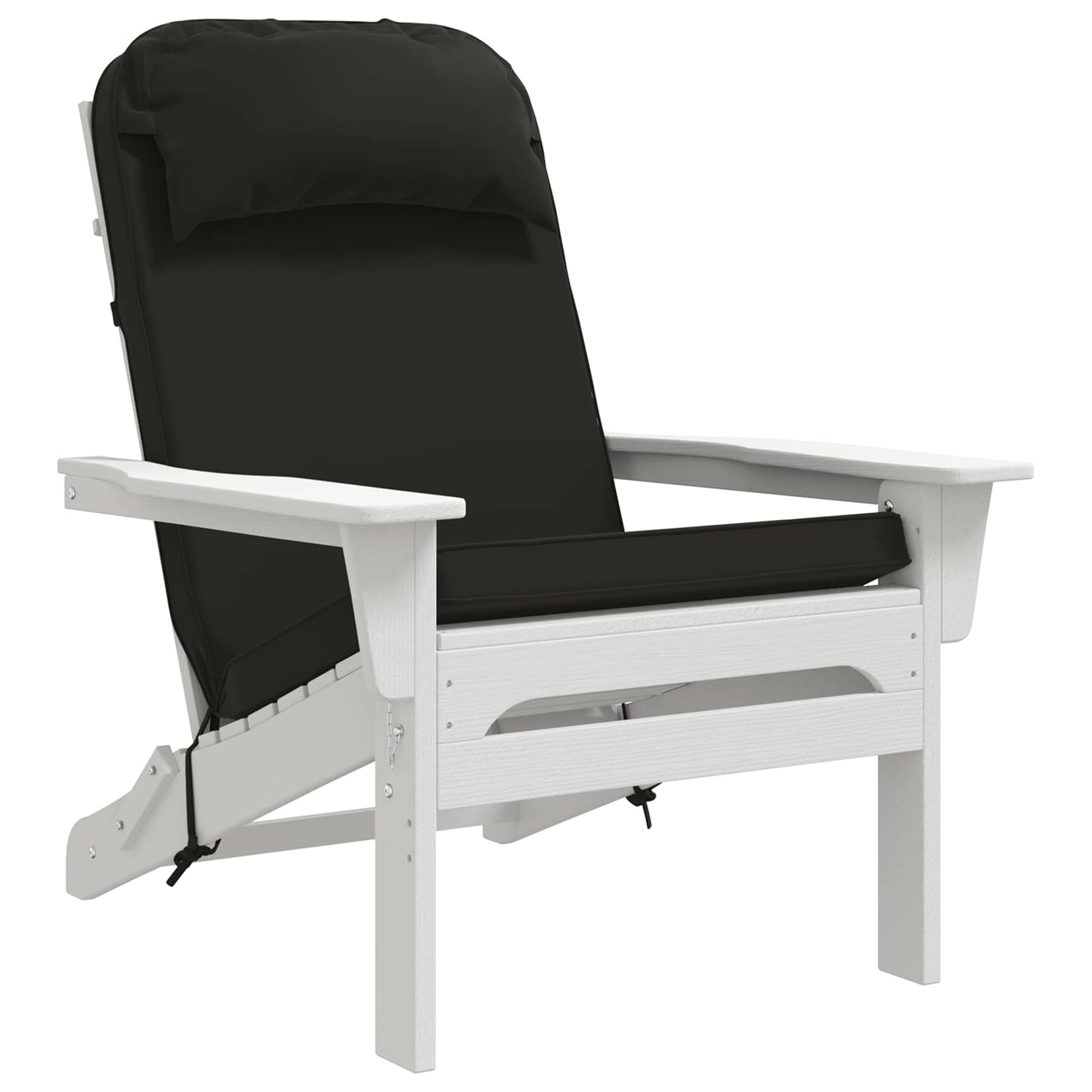 vidaXL Sun Lounger Cushion 100% Polyester Black 55 x 124 x 5 cm