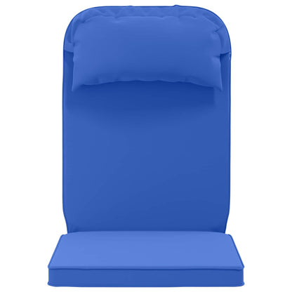 vidaXL Sun Lounger Cushion 100% Polyester Royal Blue 55 x 124 x 5 cm